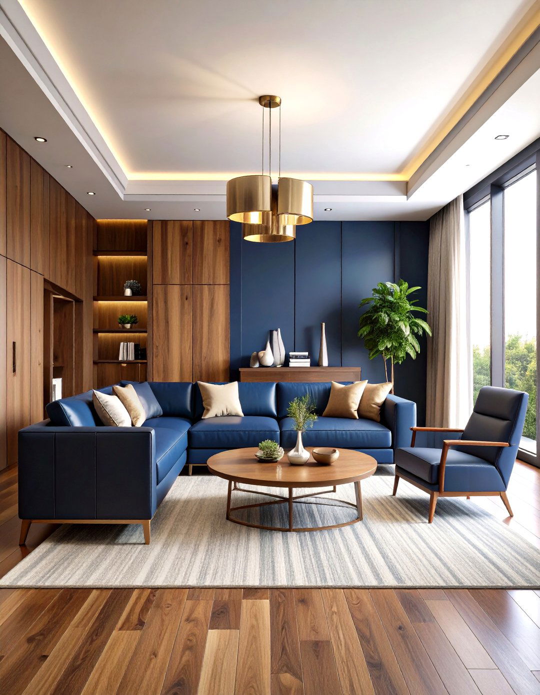Executive Office Style Mens Living Room - 20 Men's Living Room Ideas