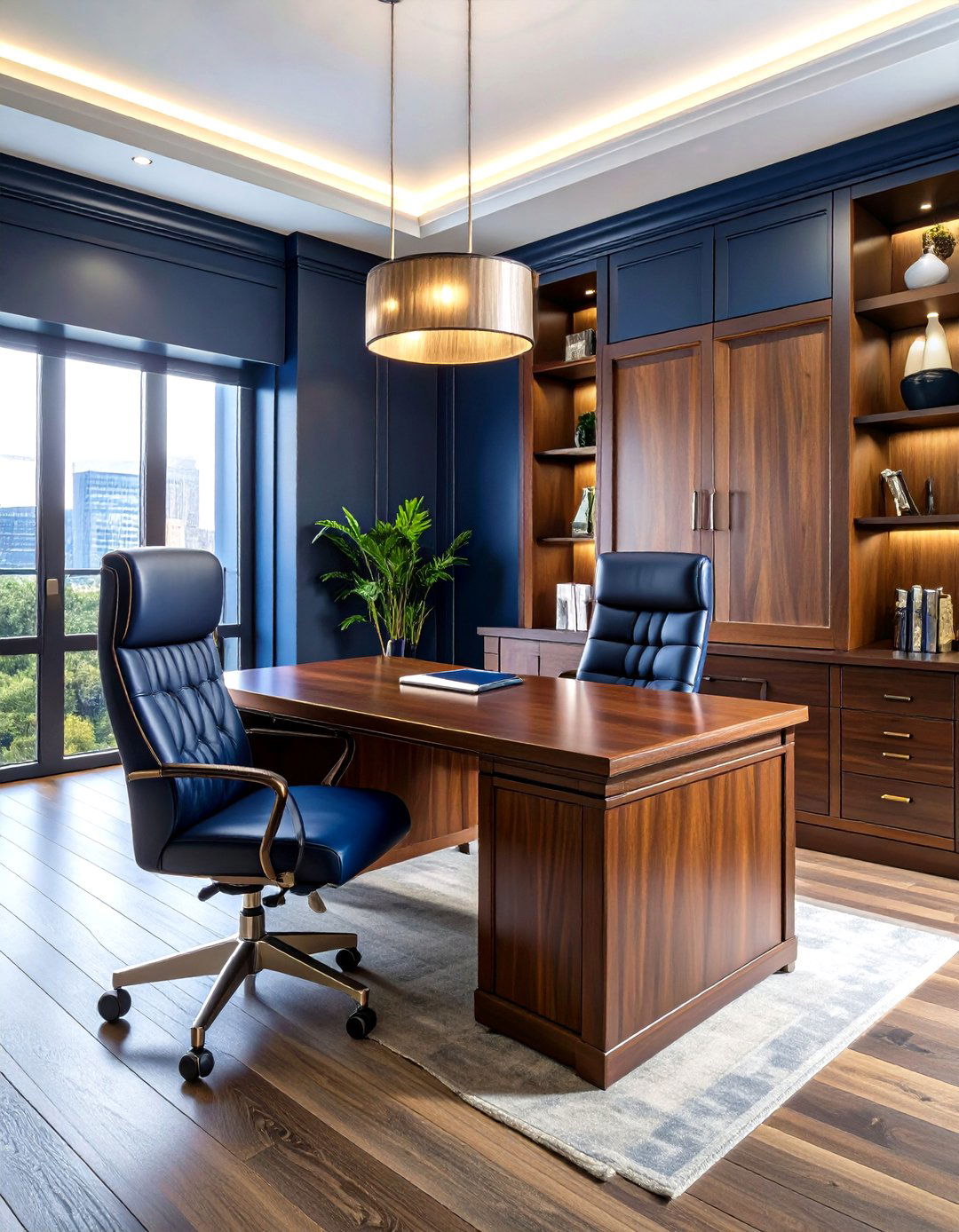 Executive Professional Modern Home Office - 20 Modern Home Office Ideas