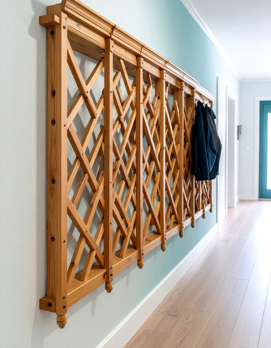 Expandable Accordion Hallway Coat Rack - 20 Hallway Storage Ideas