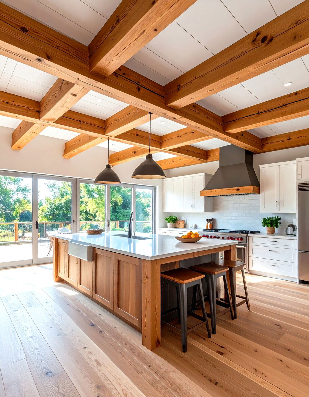 Exposed Beam Wood Ceiling Kitchen Ideas - 20 Wood Ceiling Kitchen Ideas