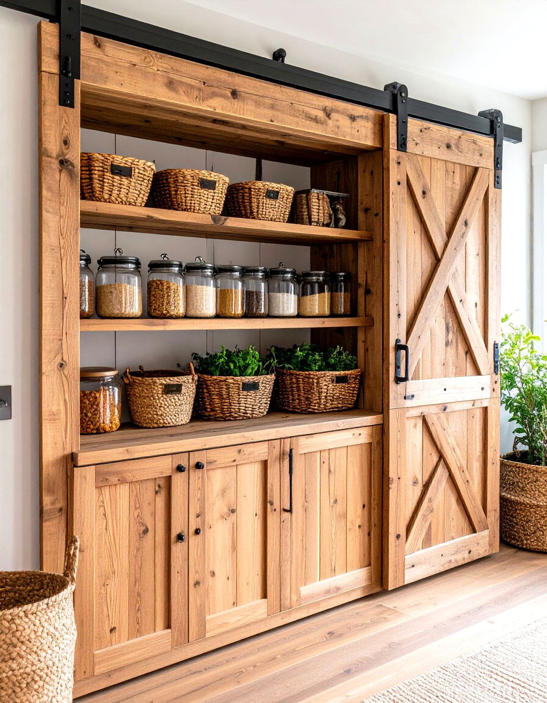 Exposed Wood Beam Farmhouse Kitchen Ceilings - 20 Farmhouse Kitchen Ideas