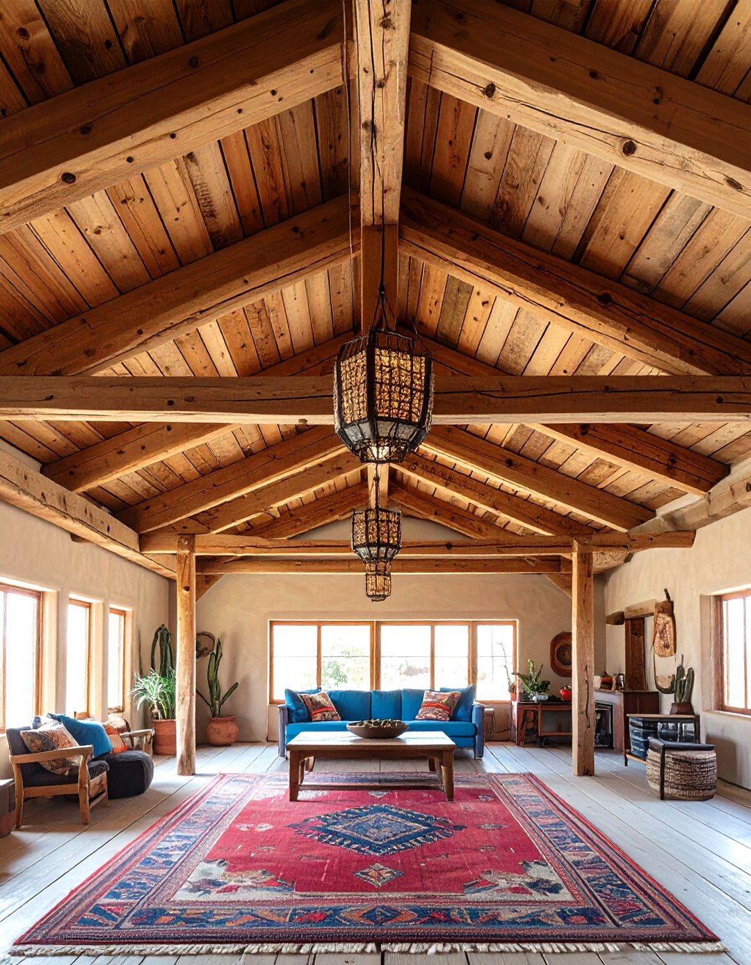 Exposed Wooden Beams - 20 Southwestern Decor Ideas