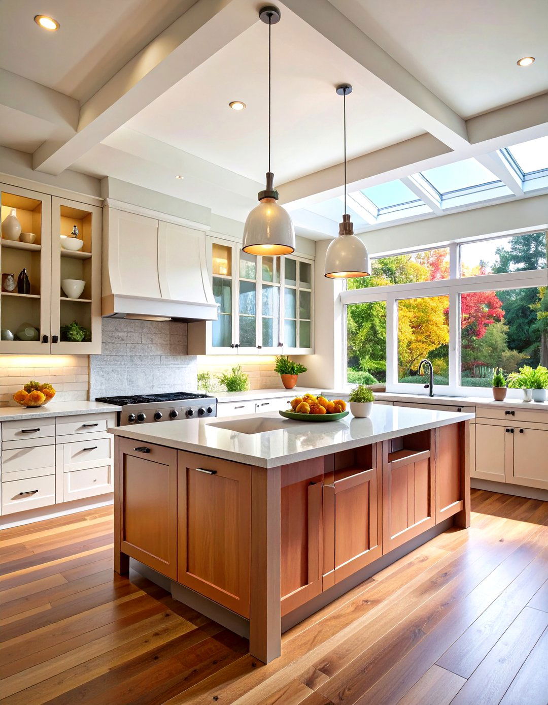 Extended Kitchen Soffit Storage Solution - 20 Kitchen Soffit Ideas