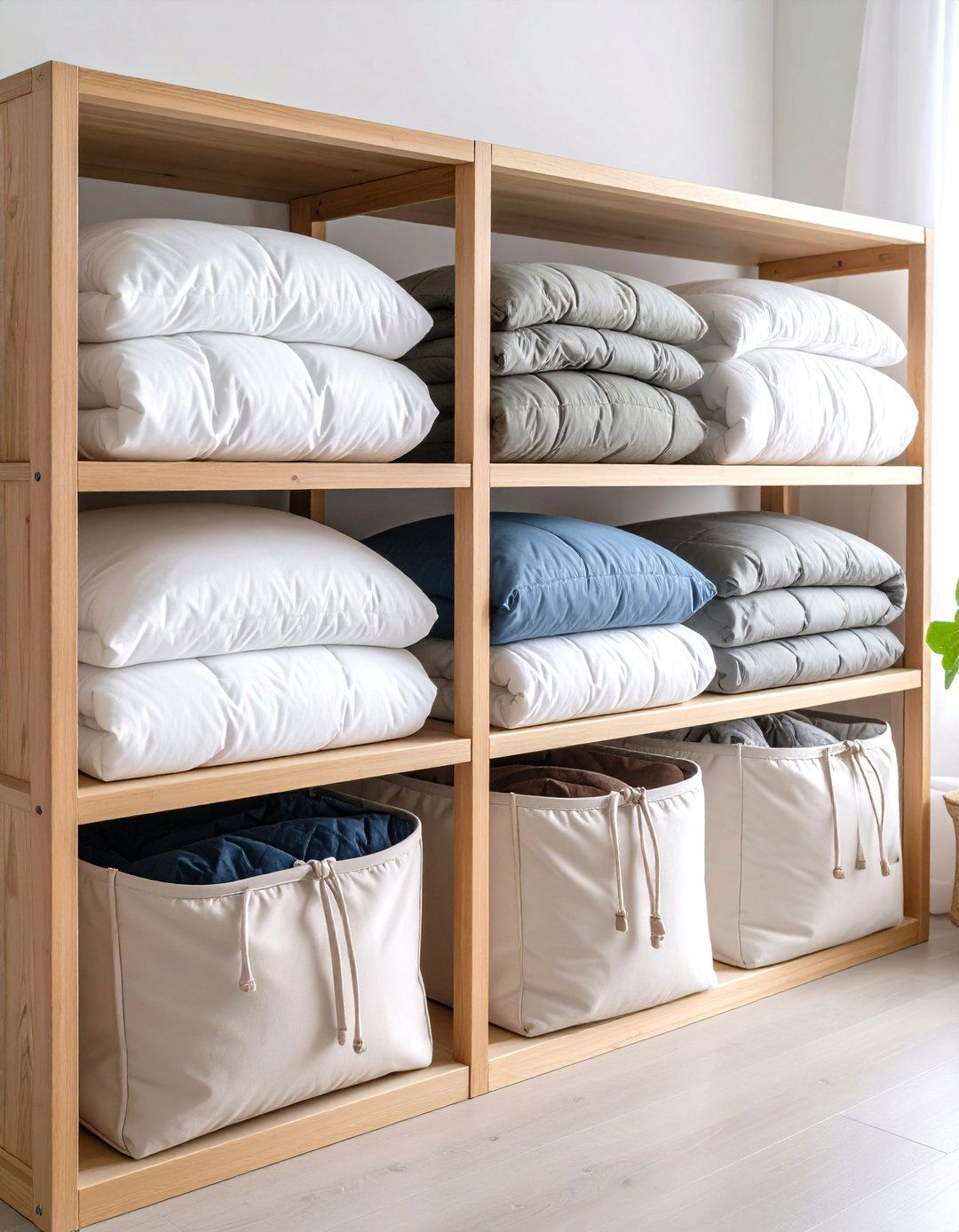 Fabric Comforter Storage Bags - 20 Comforter Storage Ideas