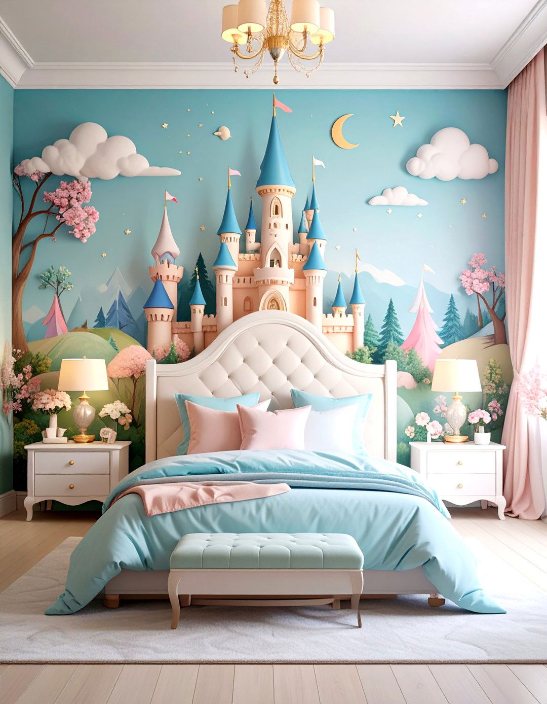 Fairy Tale Mural Princess Room - 20 Princess Room Ideas