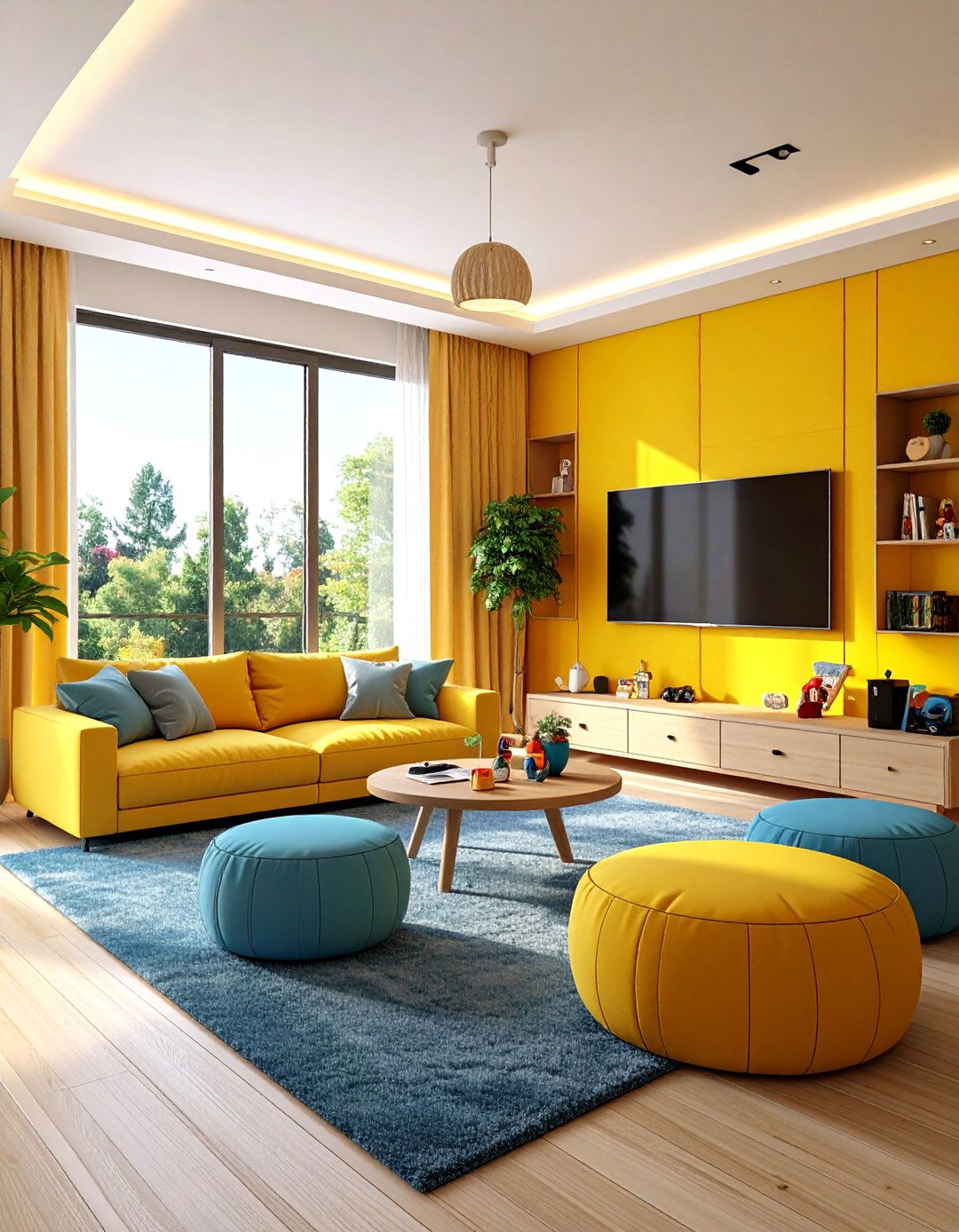 Family Friendly Multi Purpose Media Room - 20 Media Room Ideas
