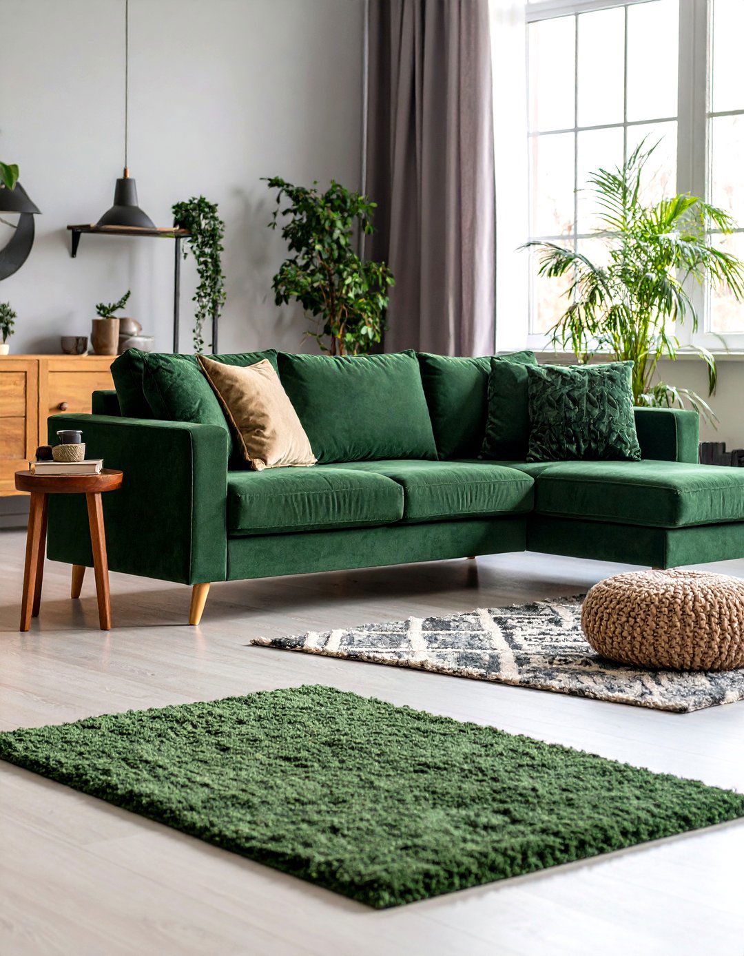 Family Proof Performance Fabrics - 20 Emerald Green Sofa Living Room Ideas