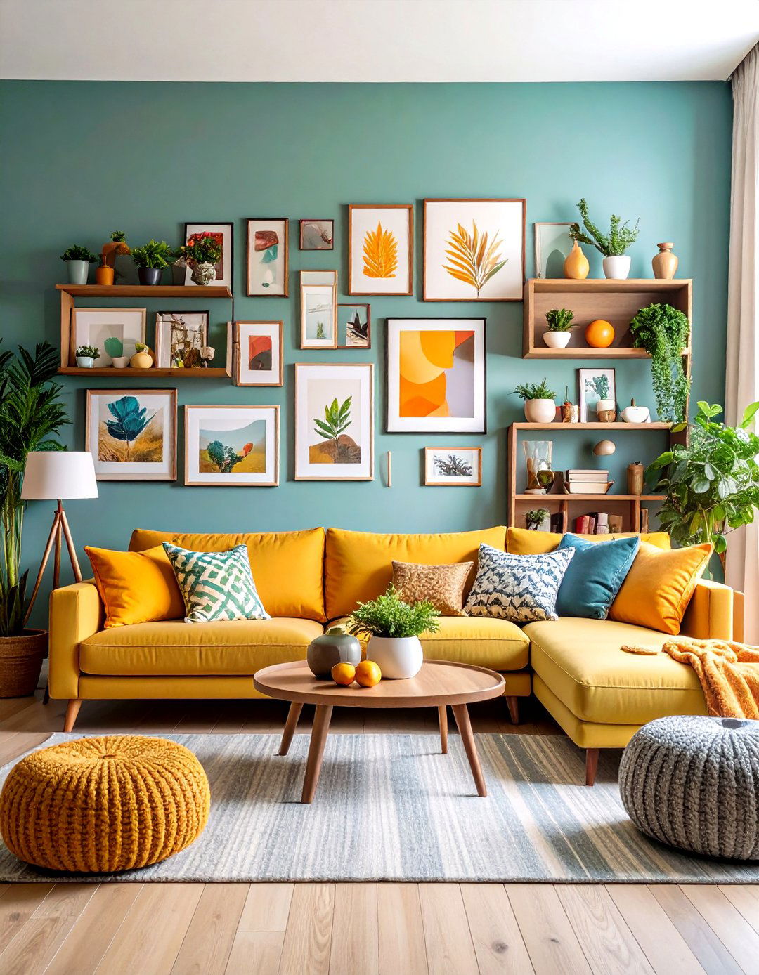 Family Room Gallery Wall Display - 20 Family Room Ideas