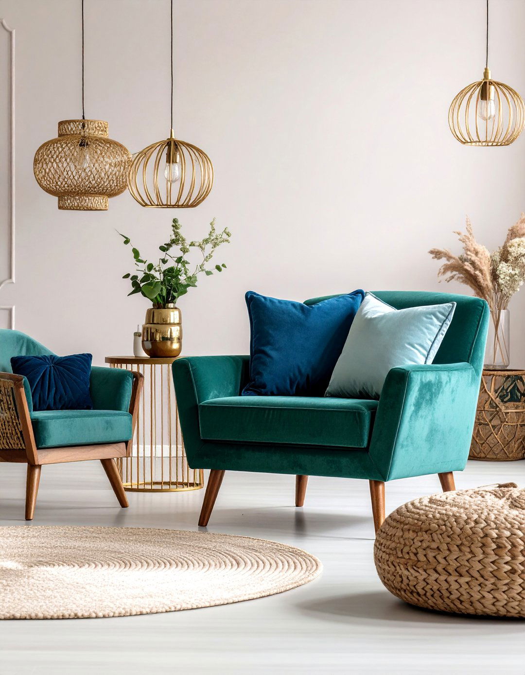 Family Room Jewel Tone Color Scheme - 20 Family Room Ideas