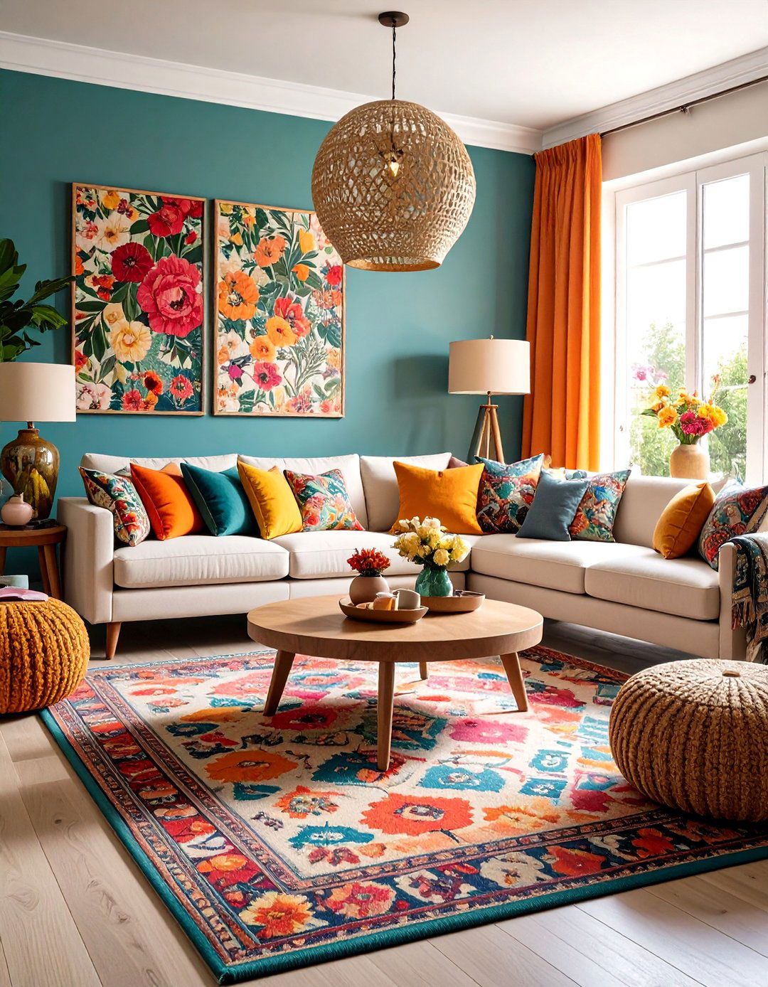 Family Room Maximalist Pattern Play - 20 Family Room Ideas
