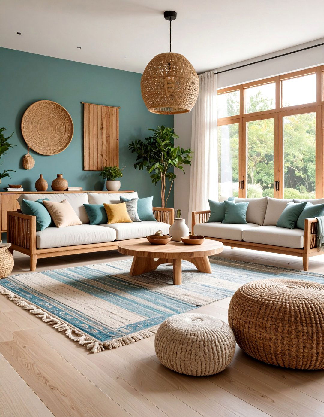 Family Room Natural Material Integration - 20 Family Room Ideas