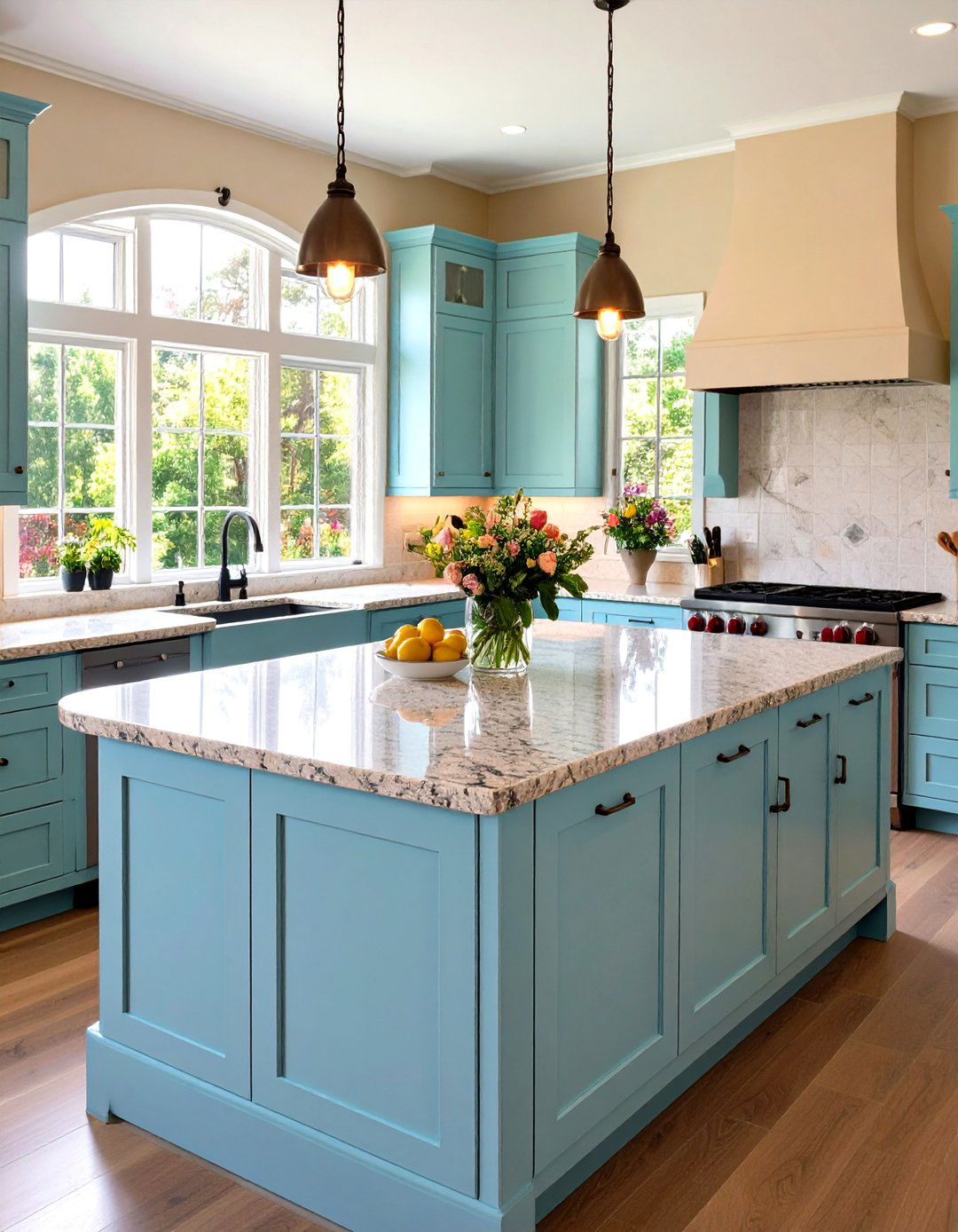 Family Safe Full Bullnose Granite Edges - 20 Granite Kitchen Countertop Ideas