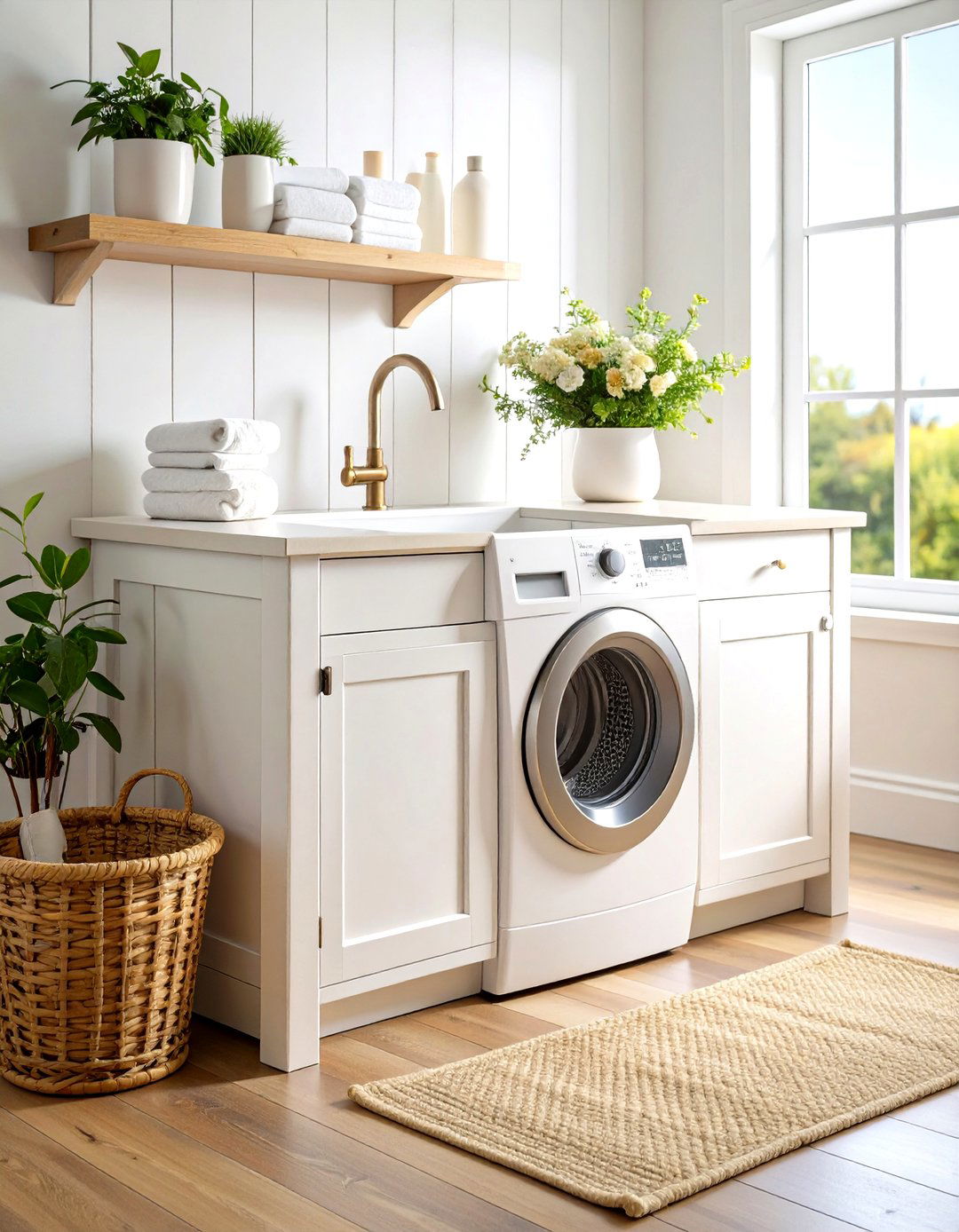 Farmhouse Apron Front Laundry Room Sink - 20 Laundry Room Sink Ideas