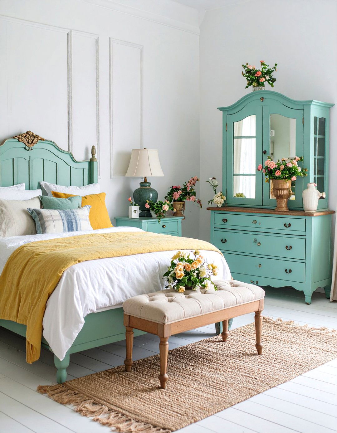 Farmhouse Bedroom Antique Furniture Mix Collection - 20 Farmhouse Bedroom Ideas