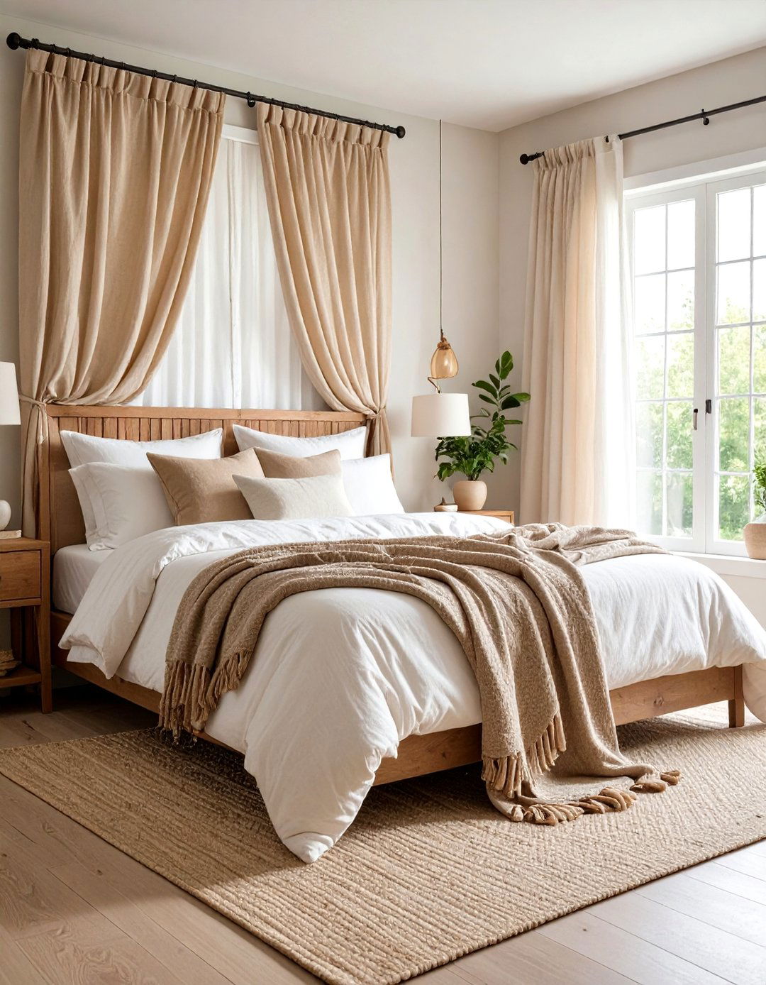 Farmhouse Bedroom Natural Linen Textile Foundation - 20 Farmhouse Bedroom Ideas