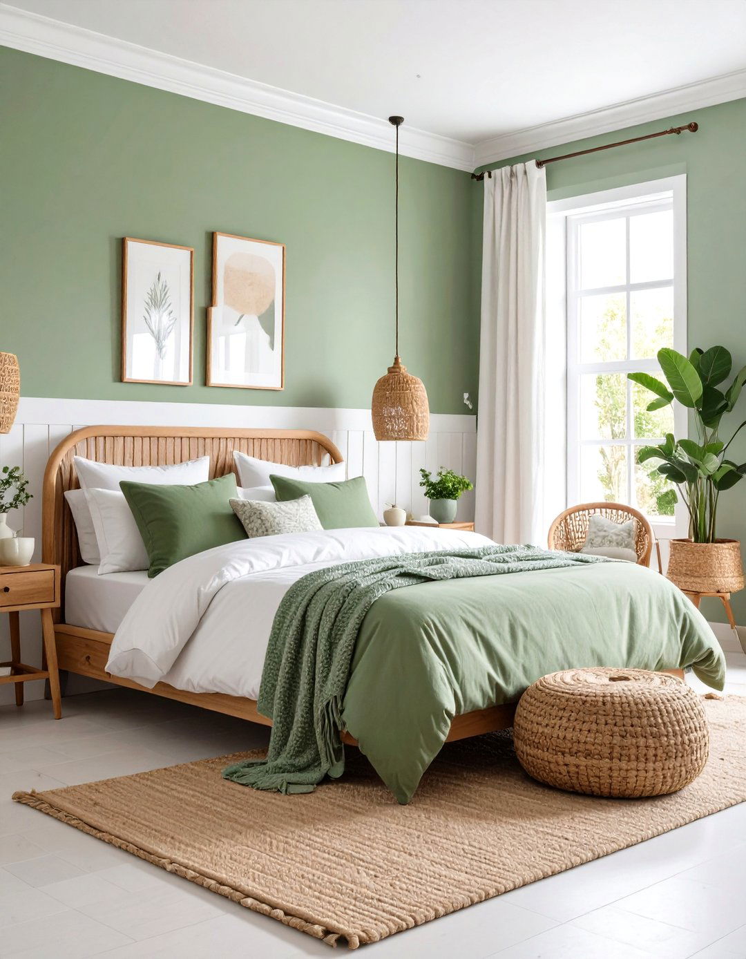 Farmhouse Bedroom Two Tone Color Scheme Balance - 20 Farmhouse Bedroom Ideas