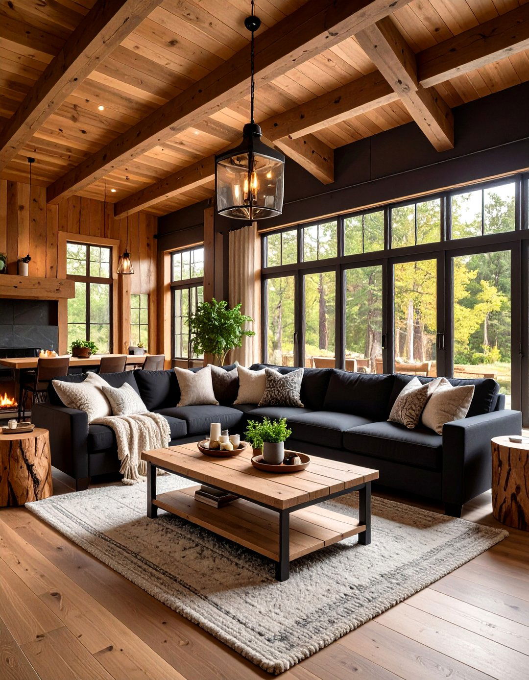 Farmhouse Black Couch Living Room - 20 Living Room Ideas With Black Couches