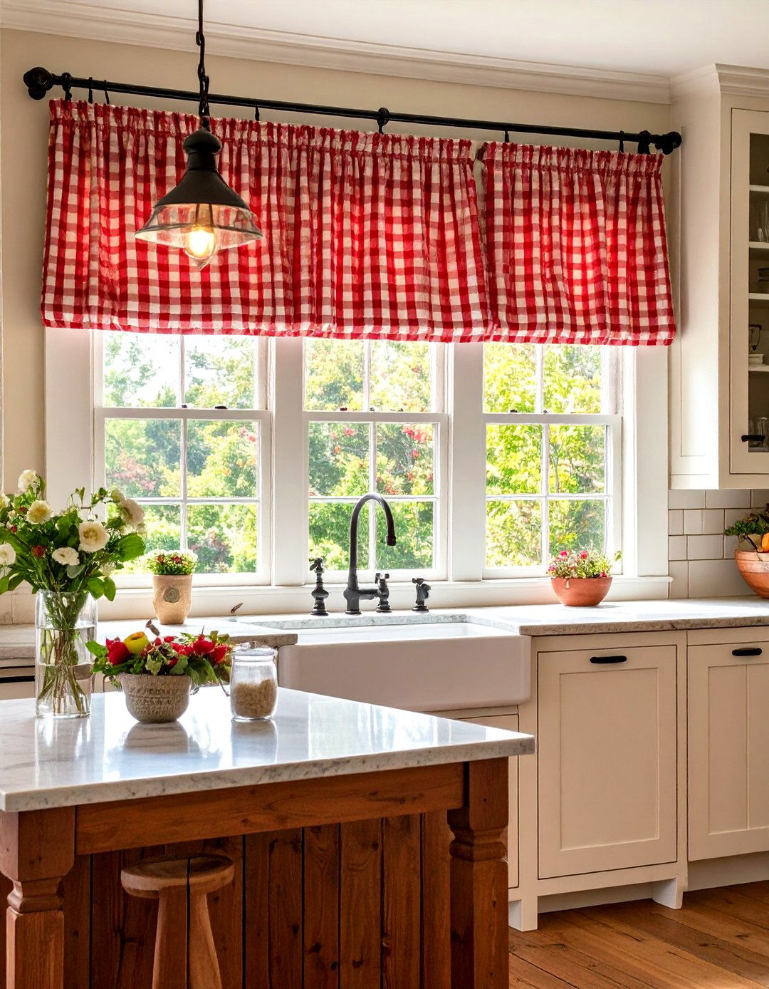 Farmhouse Cafe Window Treatments - 20 Window Treatments Ideas