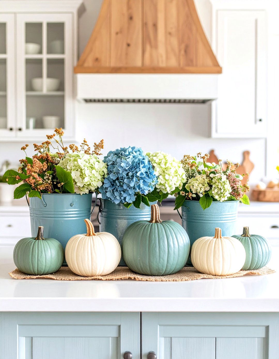 Farmhouse Chalk Paint Pumpkin Decor Ensemble - 20 Pumpkin Decor Ideas