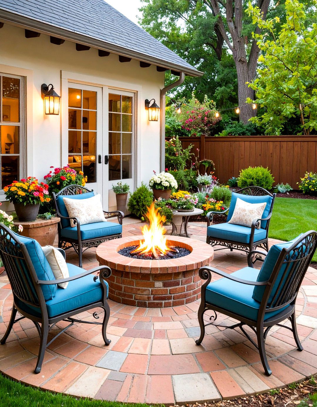 Farmhouse Cottage Patio Ideas With Firepit - 20 Patio Ideas With Firepit