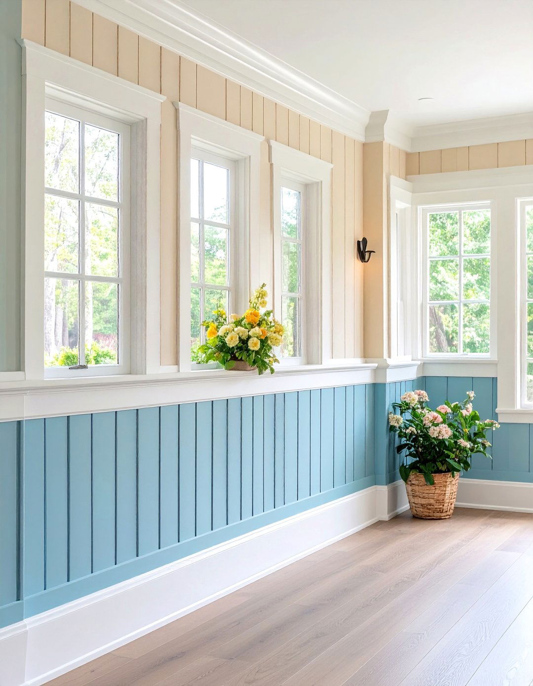 Farmhouse Entryway Board and Batten Wainscoting - 20 Farmhouse Entryway Ideas