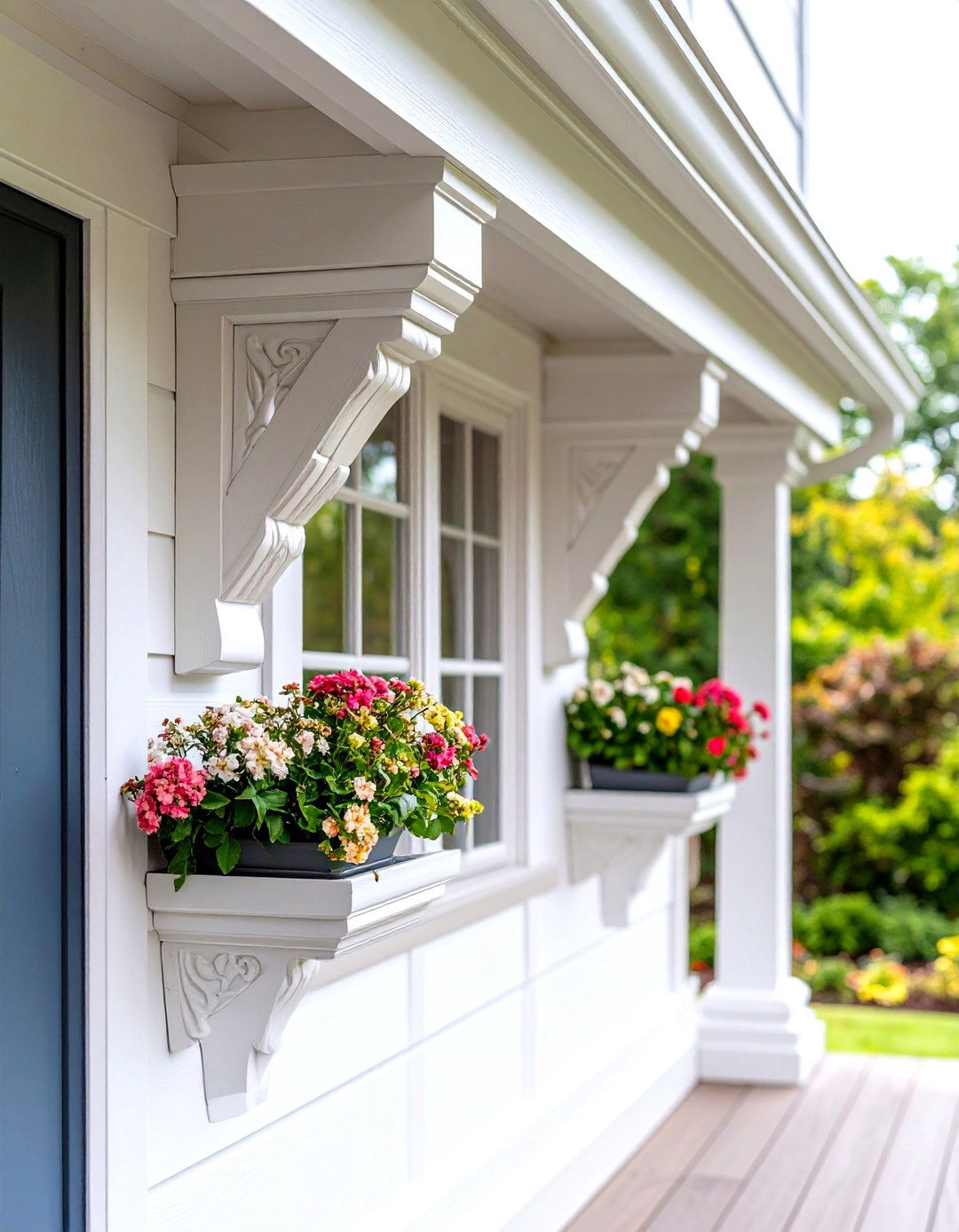 Farmhouse Entryway Corbel Architectural Details - 20 Farmhouse Entryway Ideas