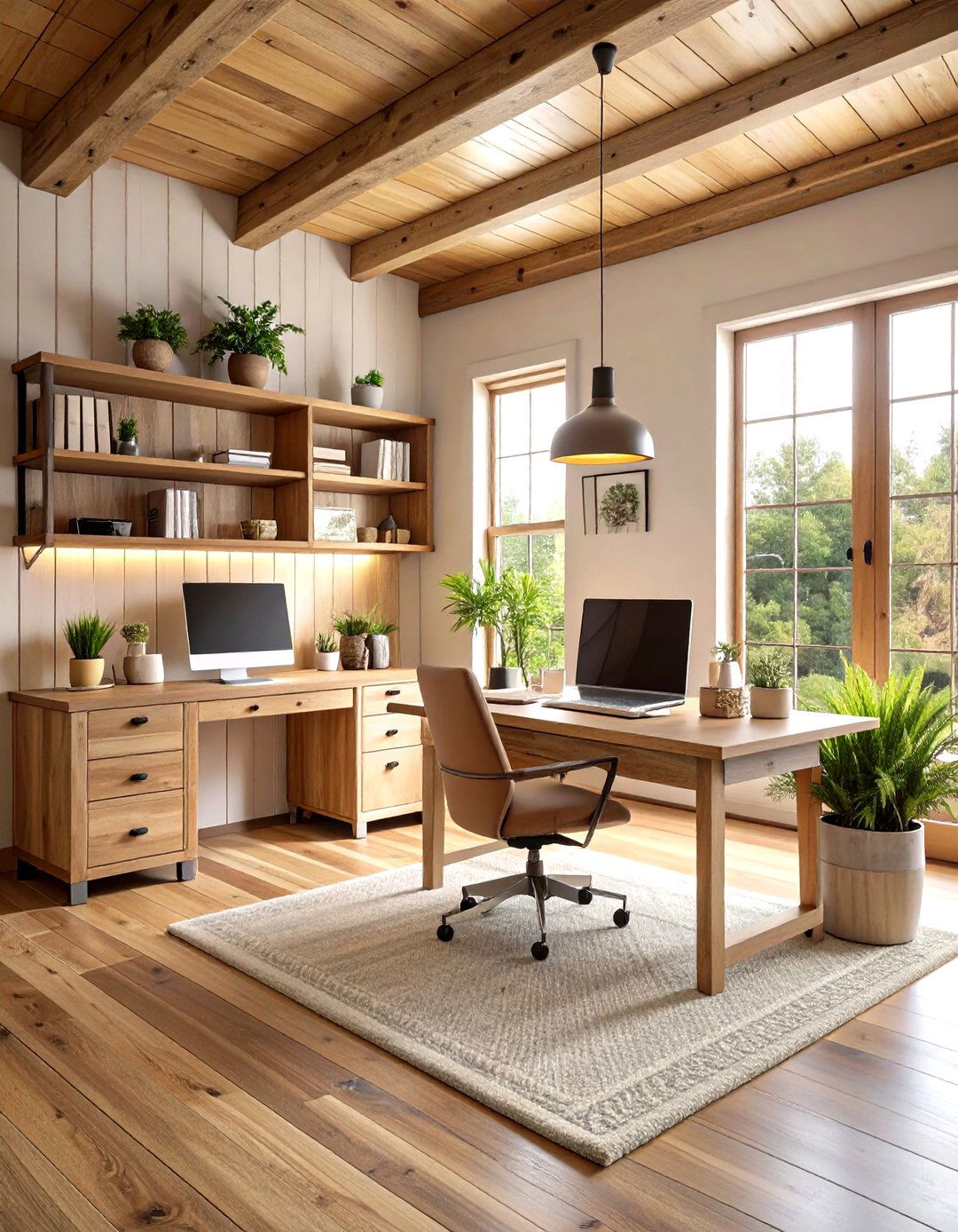 Farmhouse Home Office for Couples Design - 20 Home Office for Couples Ideas and Designs