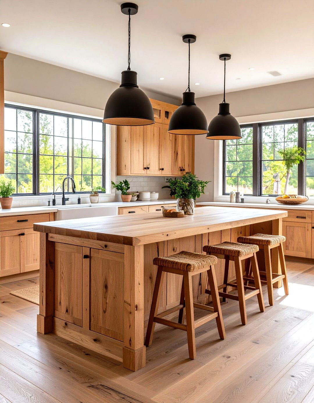 Farmhouse Kitchen Islands with Built In Seating - 20 Farmhouse Kitchen Ideas