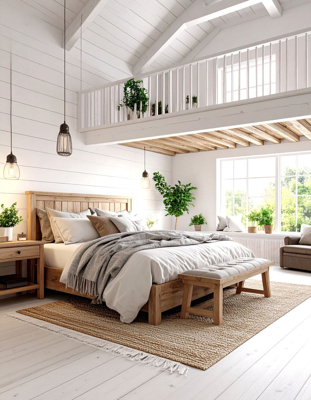 Farmhouse Loft Bedroom - 20 Loft Bedroom Ideas