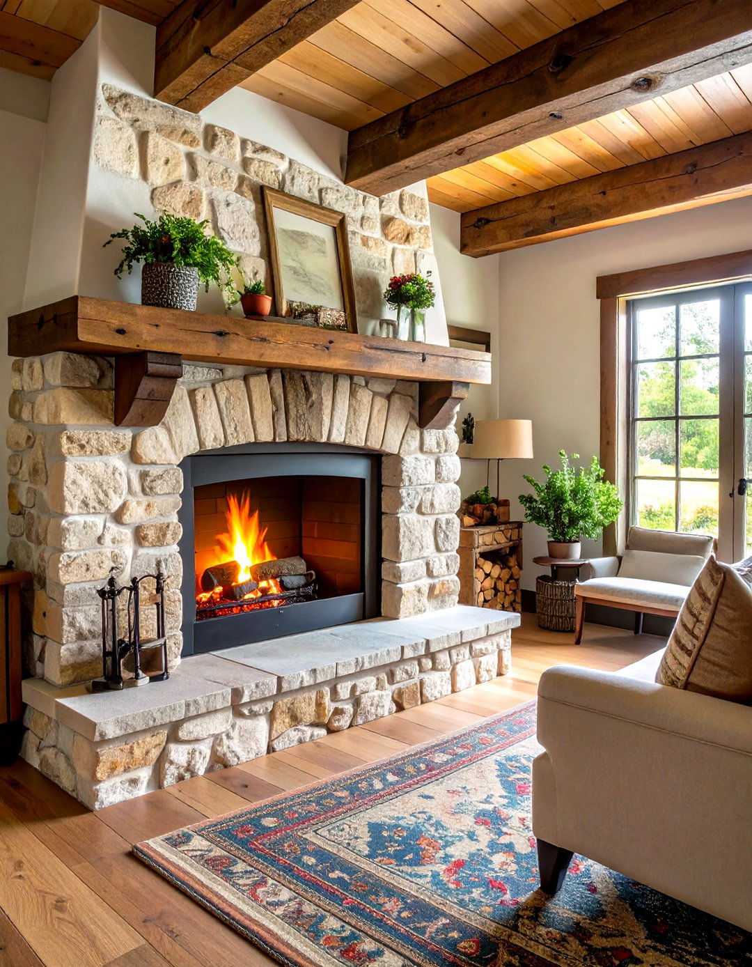 Farmhouse Spanish Fireplace - 20 Spanish Style Fireplace Ideas