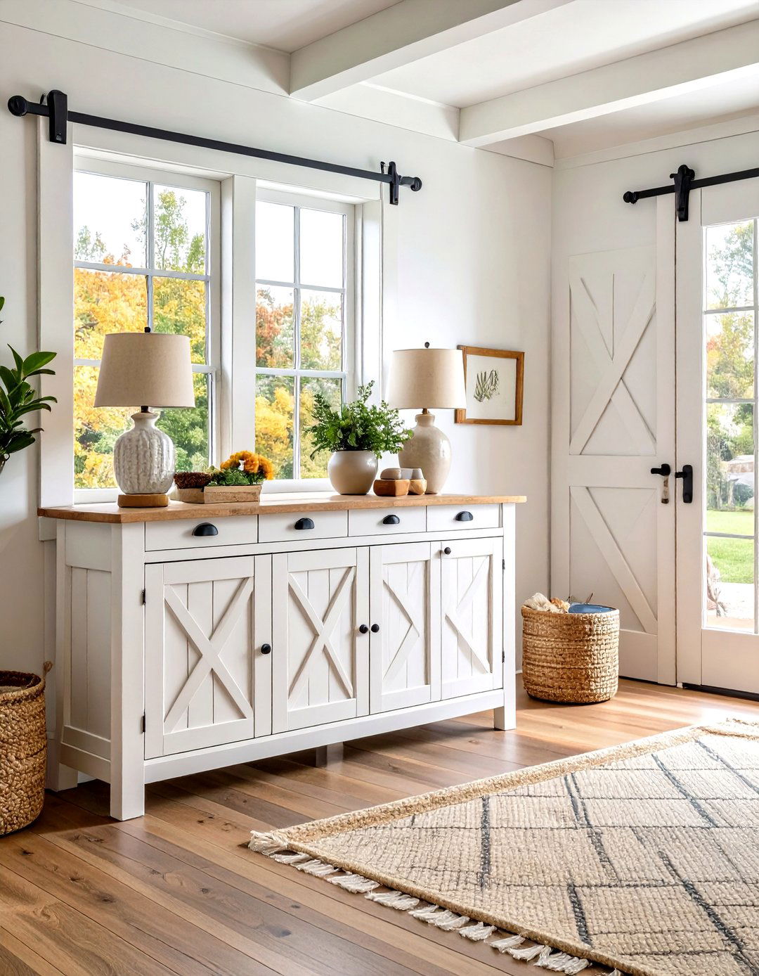 Farmhouse Style Console - 20 Tv Stand Ideas