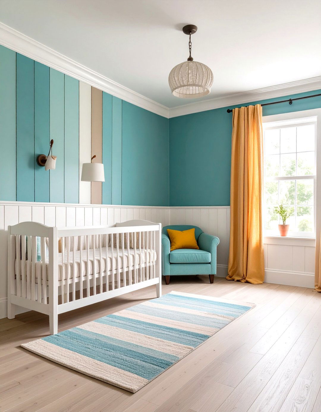 Farmhouse Style Wainscoting - 20 Wainscoting Nursery Ideas