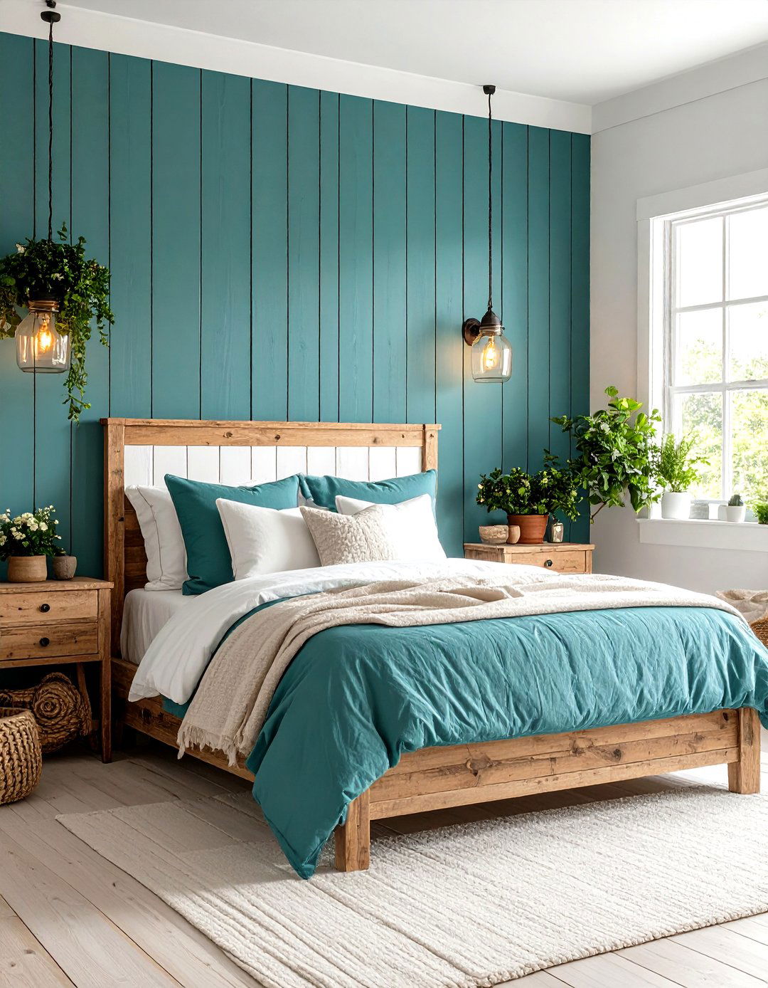 Farmhouse Teal Bedroom Charm - 20 Teal Bedroom Ideas