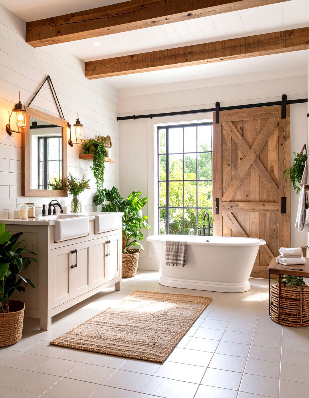 Farmhouse Western Bathroom - 20 Western Bathroom Ideas