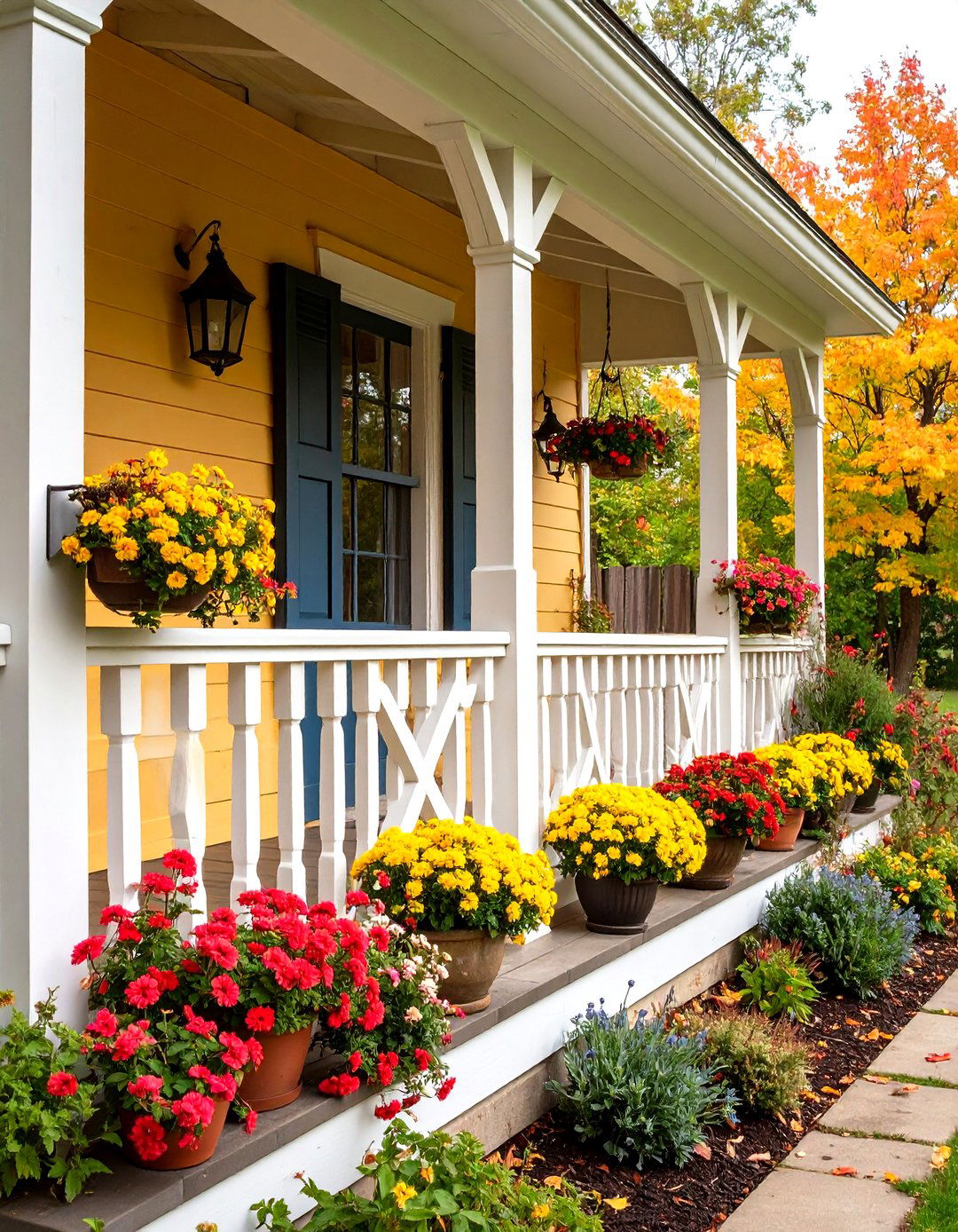 Farmhouse X Style Porch Railing - 20 Porch Railing Ideas