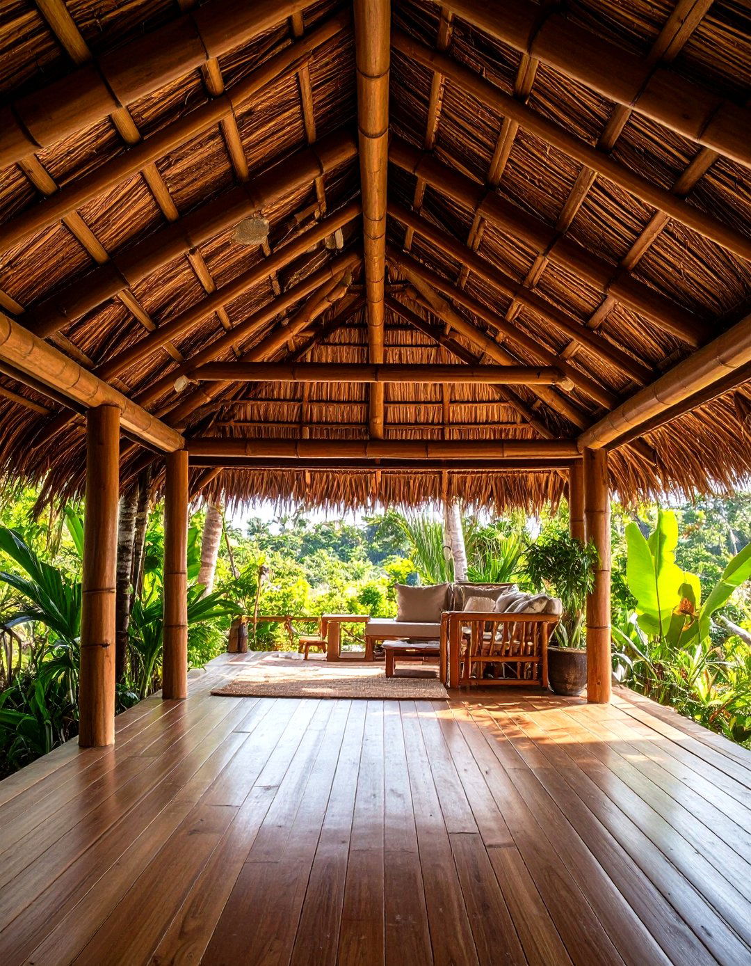 Faux Bamboo Finish - 20 Shed Ceiling Ideas