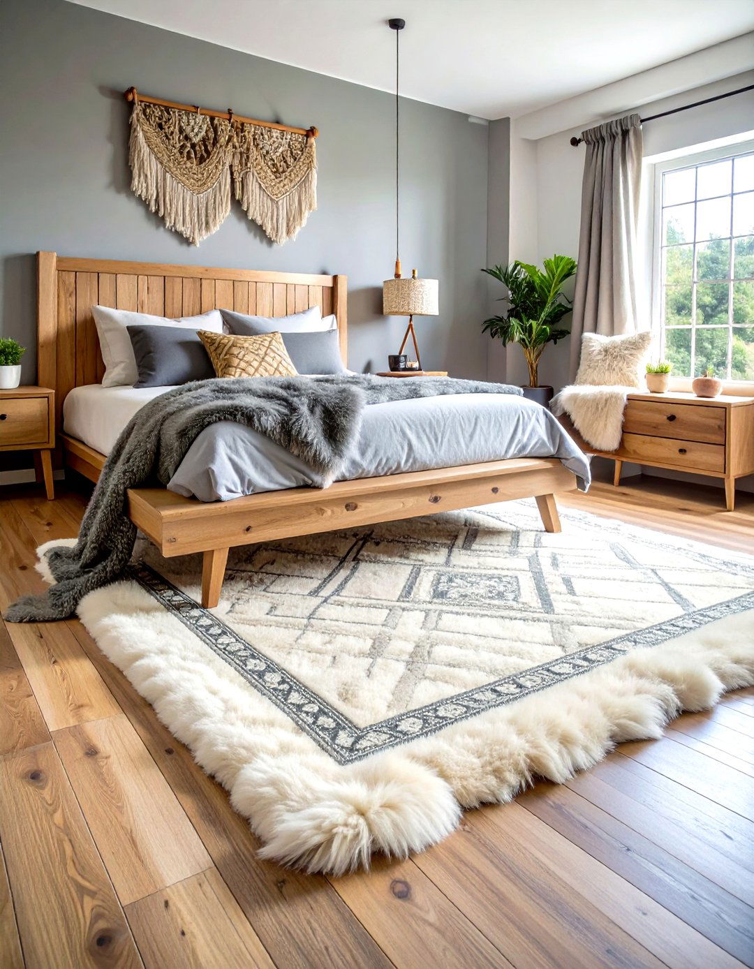 Faux Fur Throws and Rugs - 20 Viking Bedroom Ideas