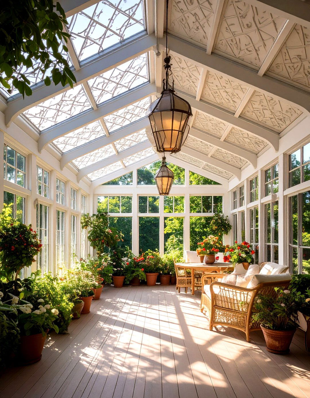 Faux Tin Ceiling Panels - 20 Sunroom Ceiling Ideas