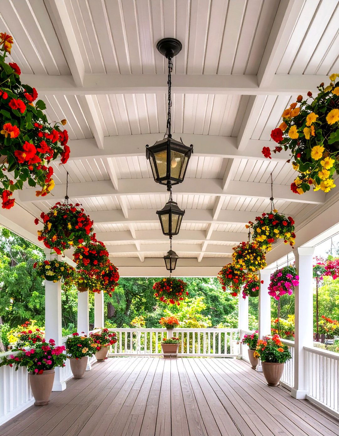 Faux Tin Vinyl Ceiling for Metallic Texture - 20 Vinyl Porch Ceiling Ideas