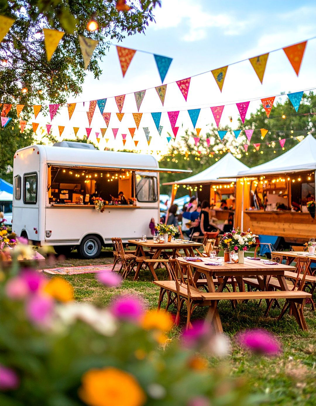 Festival Style Wedding Reception with Interactive Entertainment - 20 Wedding Reception Ideas