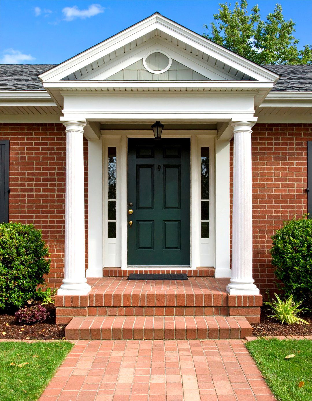 Fiber Cement Pilaster Door Trim - 20 Exterior Door Trim Ideas