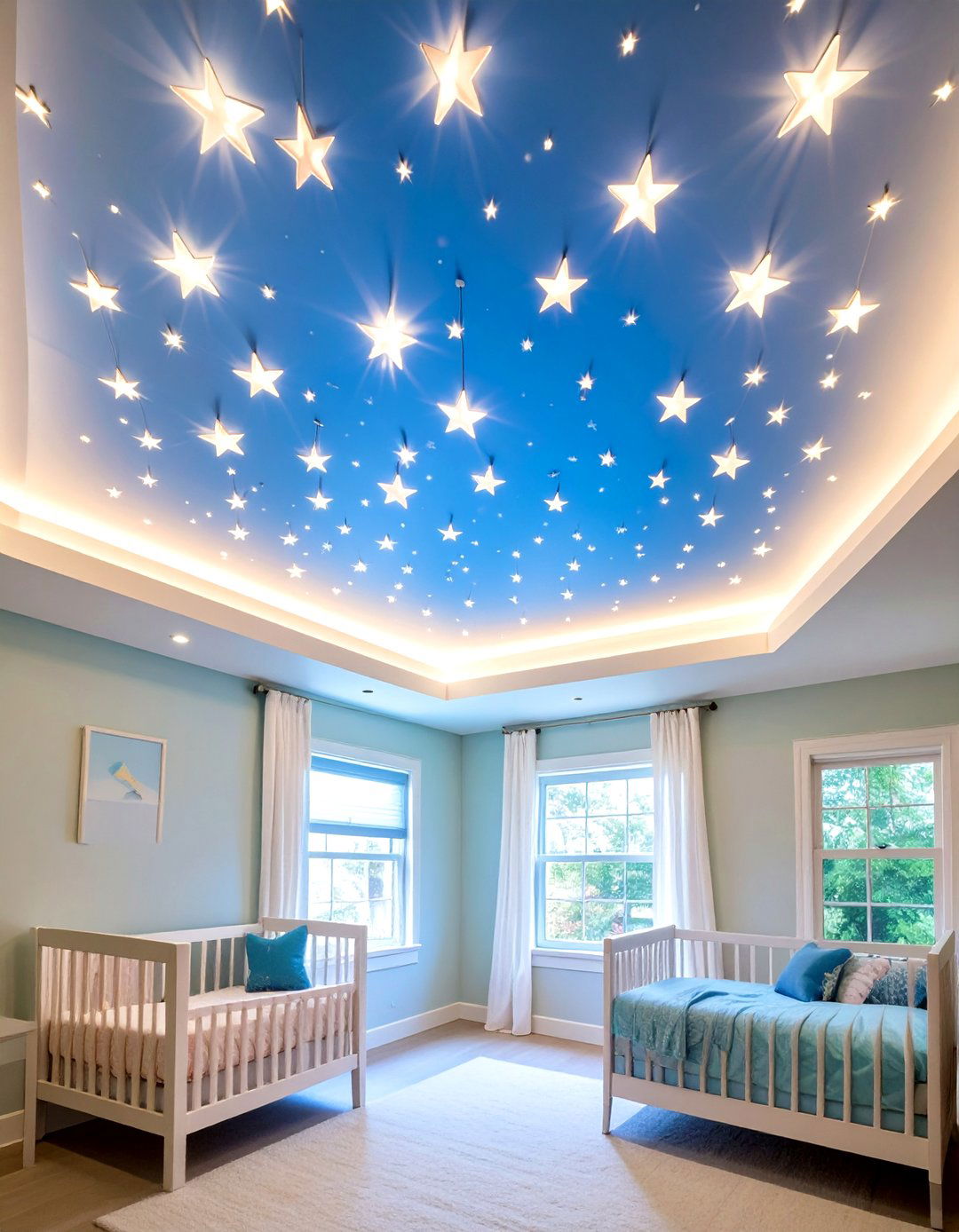 Fiber Optic Star Drop Ceiling Lighting - 20 Drop Ceiling Lighting Ideas