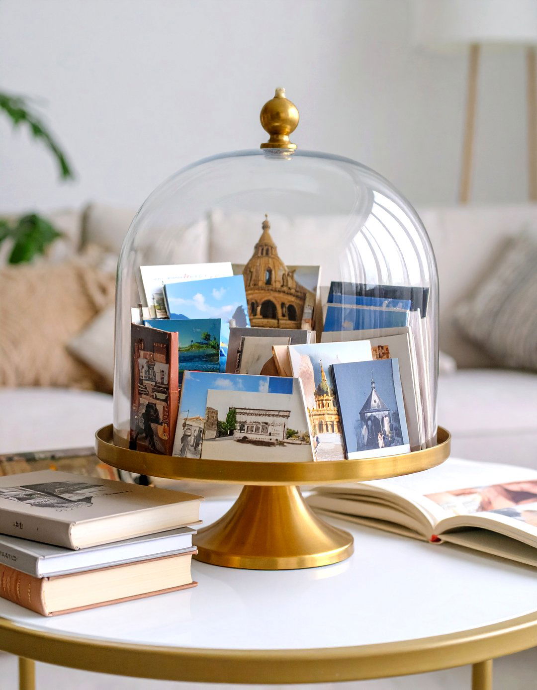 Finish With Personal Touches in Subtle Sheen - 20 Cream and Gold Living Room Ideas