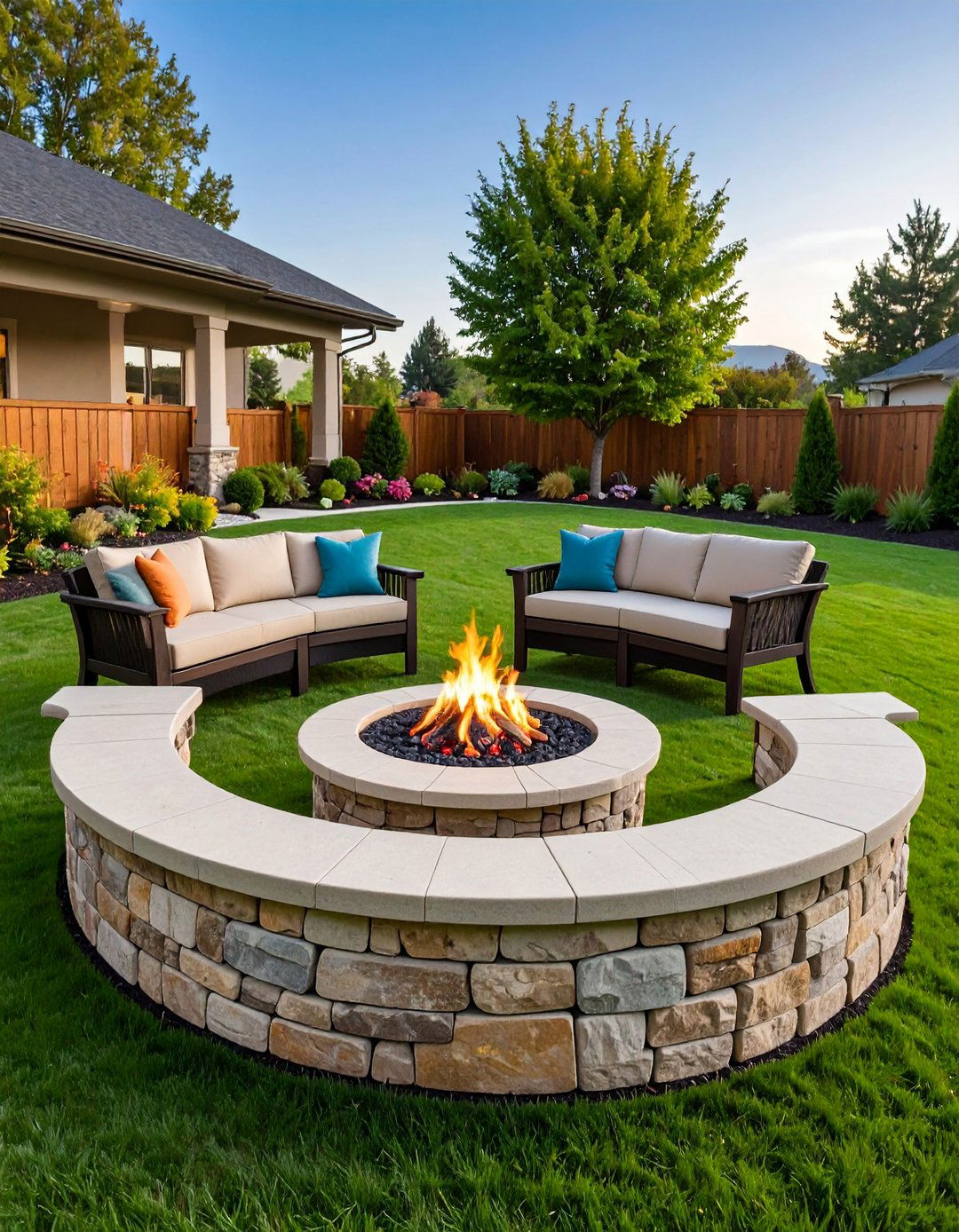 Fire Pit Seating Integration - 20 Fire Pit Ideas