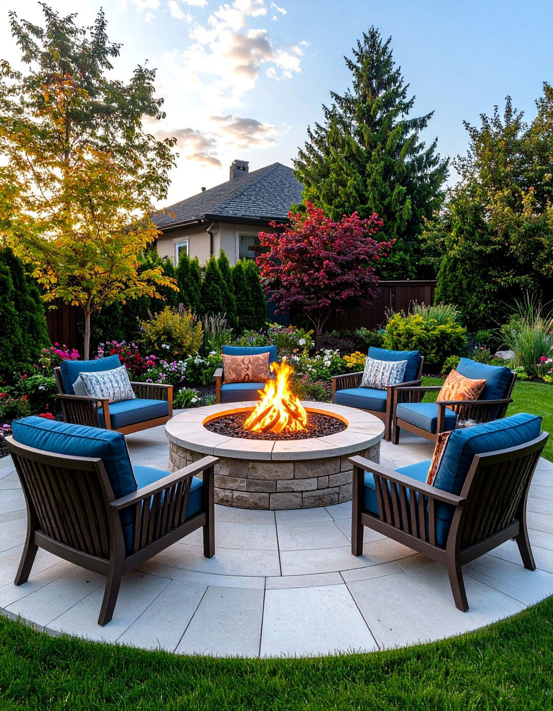 Fire Pit Seating Warm and Social Garden Seating - 20 Garden Seating Ideas