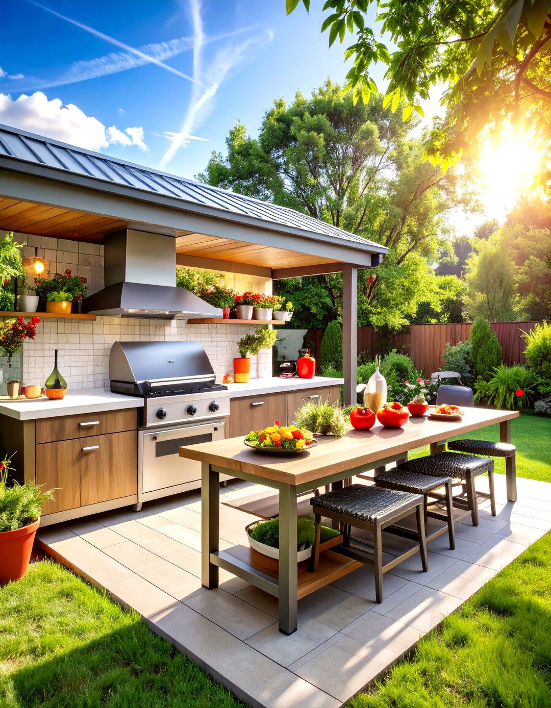 Fire Safe Grill Zone Dirty Kitchen - 20 Dirty Kitchen Ideas