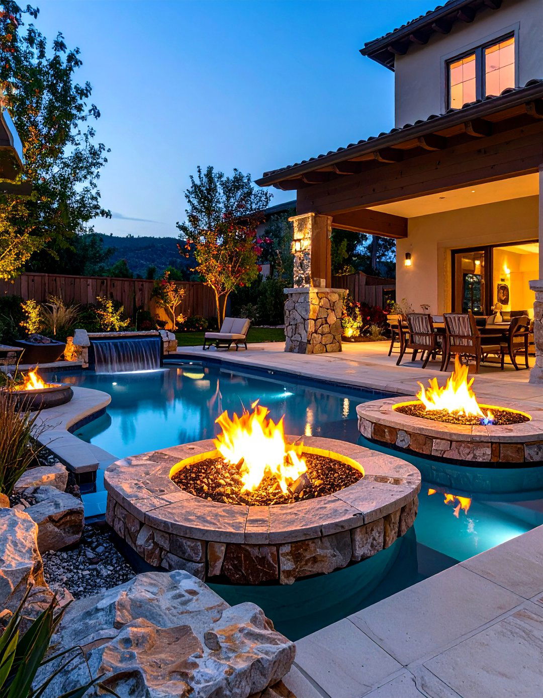 Fire and Water Pool Landscaping - 20 Pool Landscaping Ideas