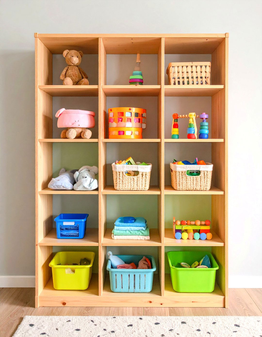Firefly Create a high quality image with extra brightness of sliding door playshelf hidin - 20 montessori nursery ideas