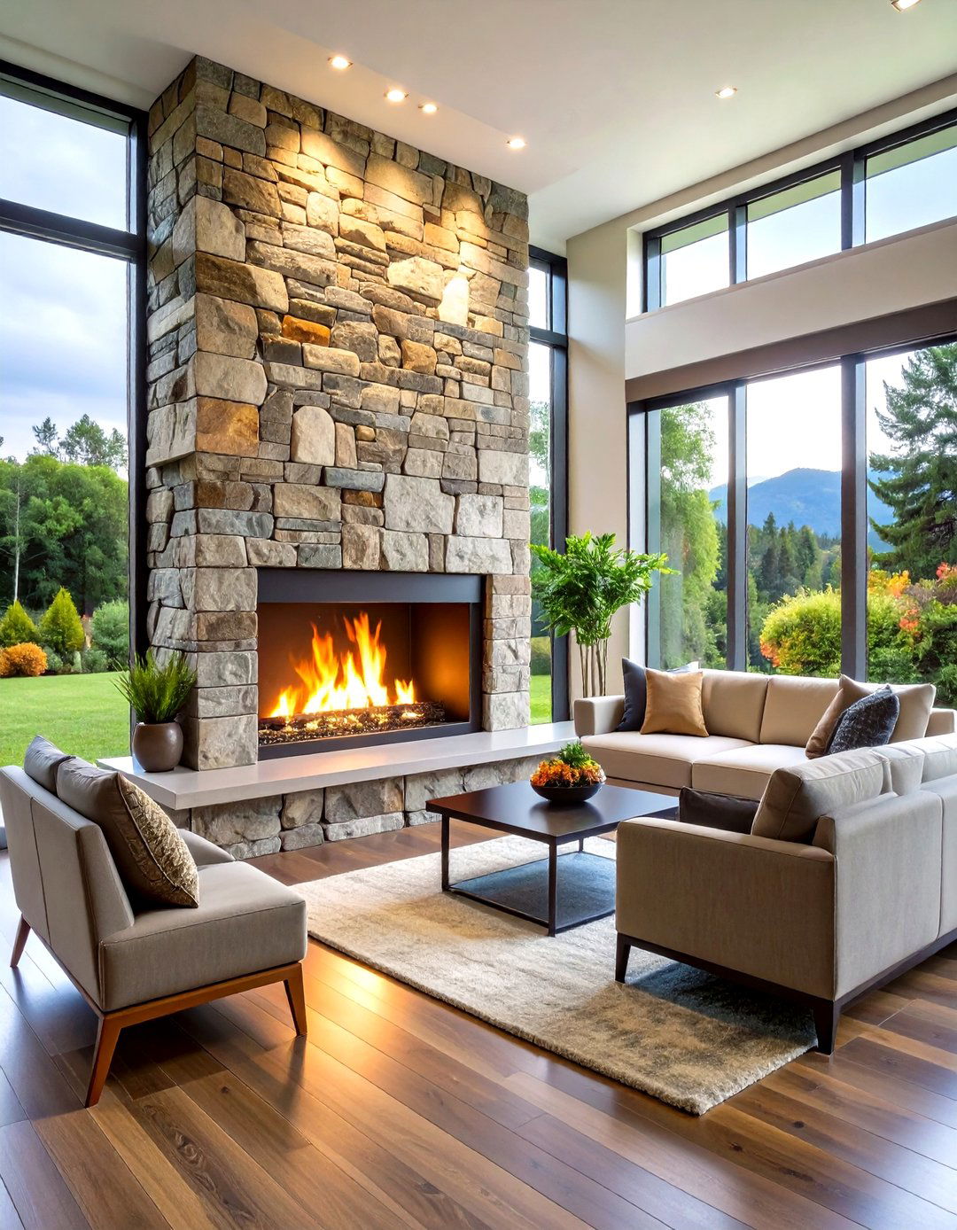 Fireplace Accent Half Wall - 20 Half Wall Ideas