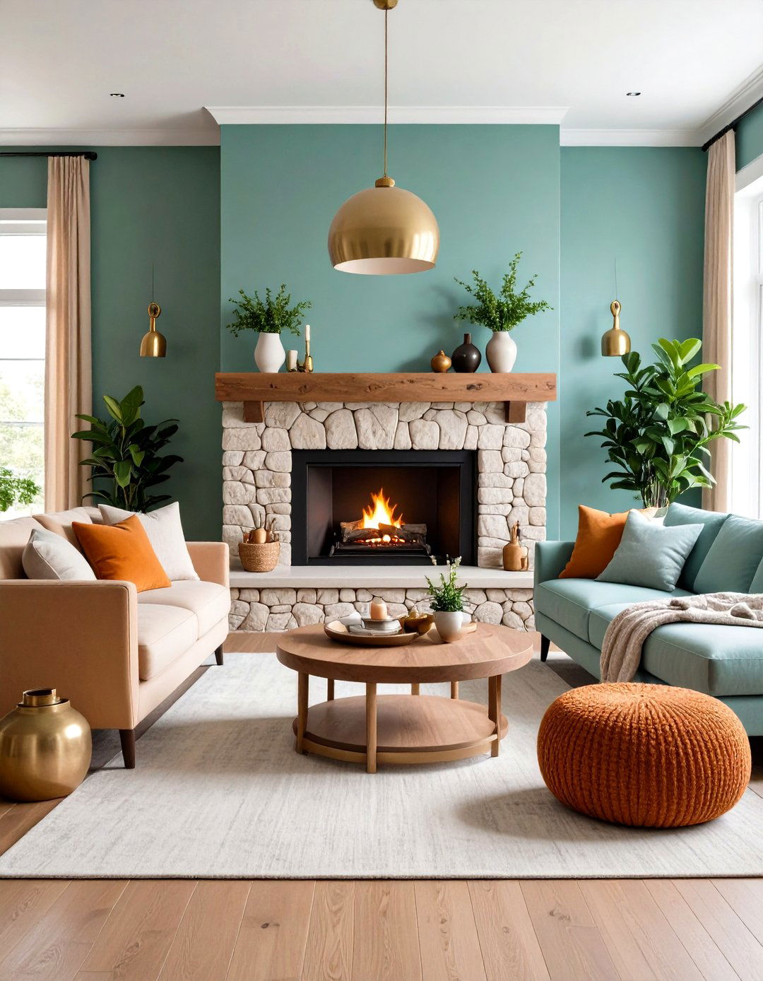 Fireplace Centered Joanna Gaines Living Room Design - 20 Joanna Gaines Living Room Ideas